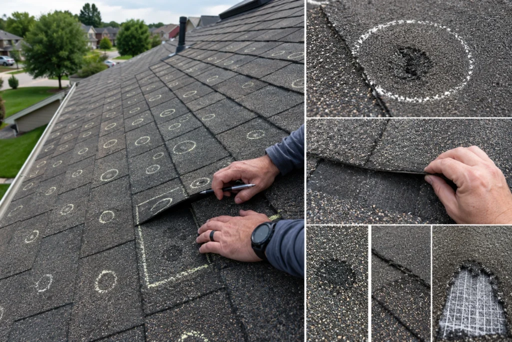 Hail Damage Roof Insurance Claim 6
